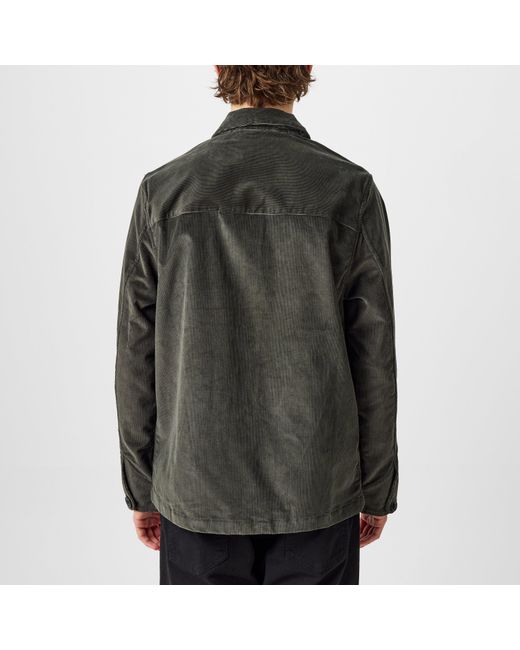 Paul Smith Black Corduroy Shirt Jacket Organic Cotton Long Sleeve Overshirt for men