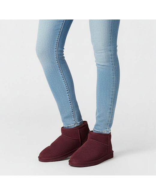 Jack Wills Purple Low Snug Boots
