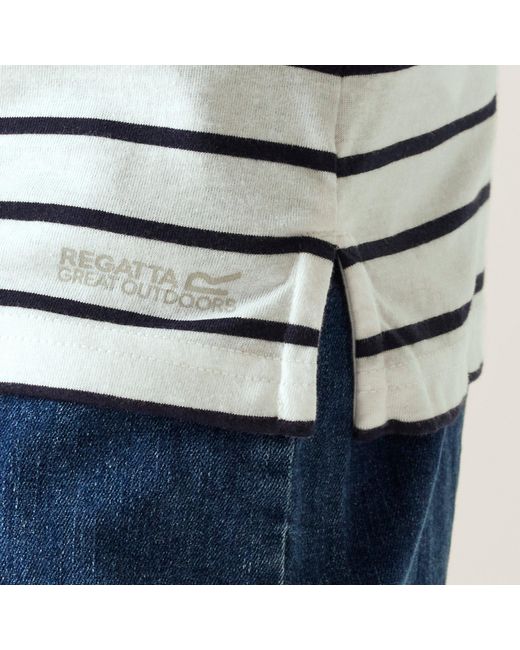 Regatta White Baylette Ii Upf 30+ T-Shirt