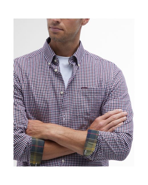 Barbour Blue Padshaw Tailored Shirt for men
