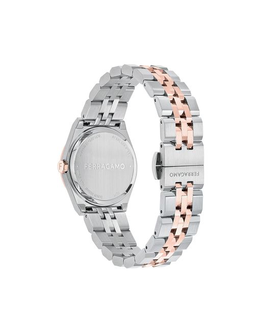 Ferragamo Metallic Vega Quartz Analogue Watch for men
