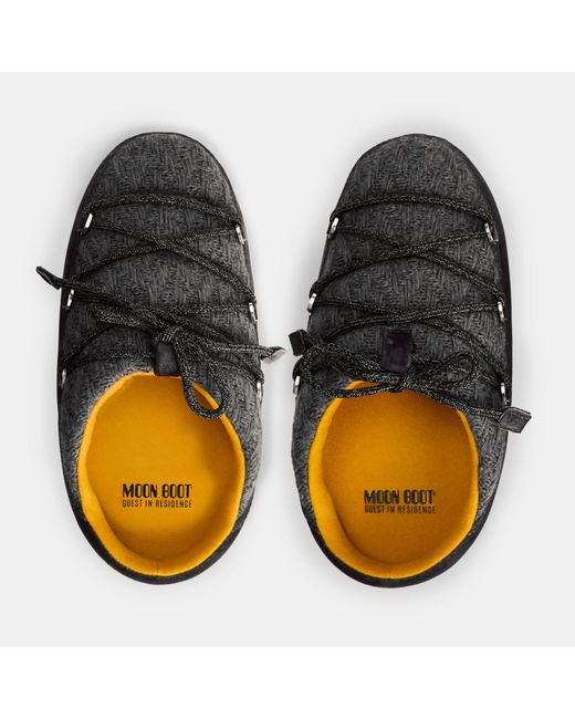 Moon Boot Black Knitted Snow Boots