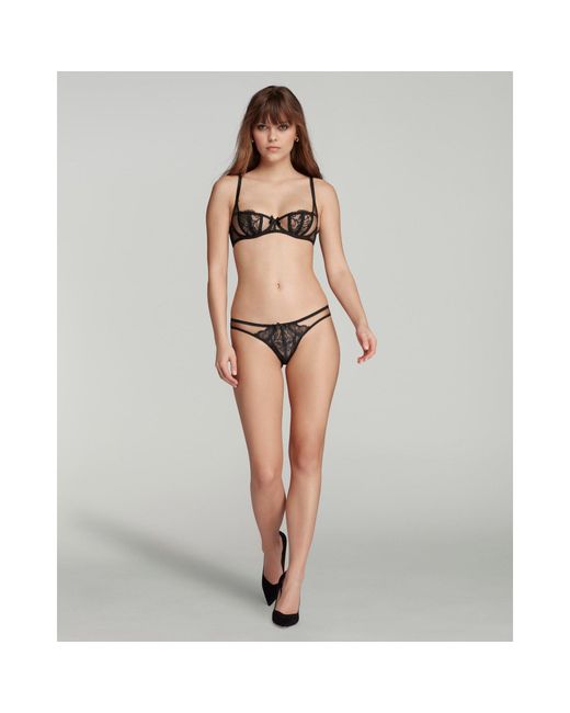 Agent Provocateur Black Rozlyn Balconette Underwired Bra