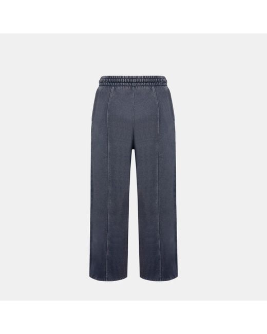 Firetrap Blue Washed Wl Cotton Open Hem Fleece Joggers
