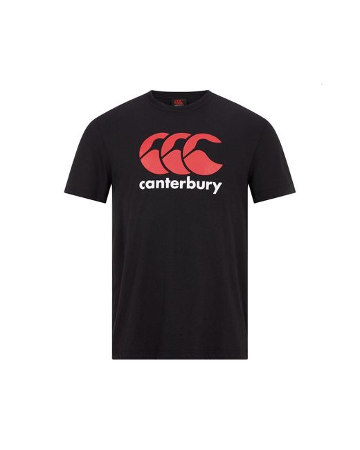Canterbury Black Large Logo T Shirt for men