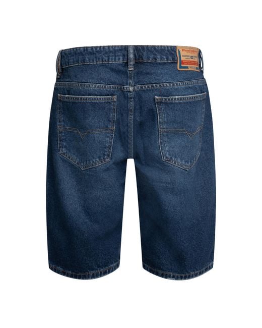 DIESEL Blue Slim-Short Calzoncini Denim Shorts for men