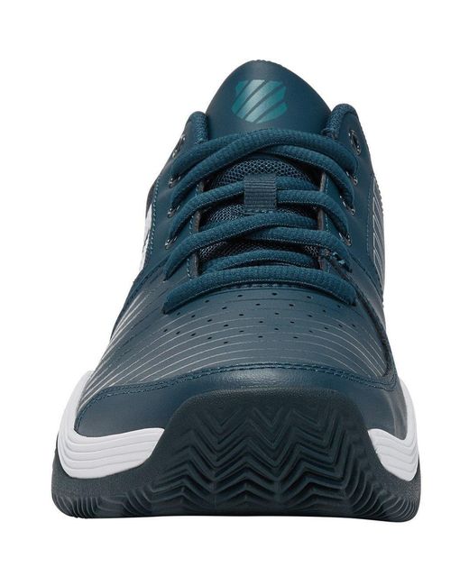 K-swiss Blue Court Express Hb Clay Court Lace Up Tennis Shoes for men