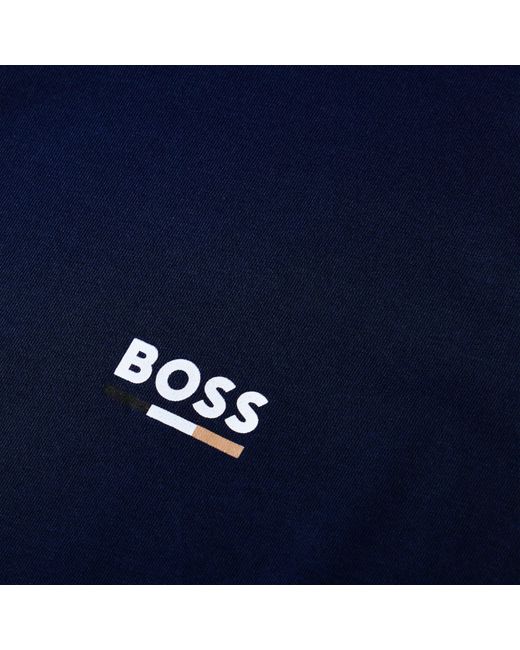 Boss Blue Bodywear Short Sleeve T-Shirt With Logo Detail for men
