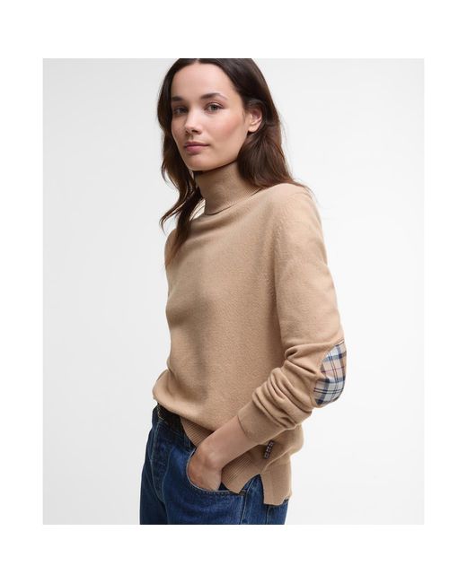 Barbour Natural Pendle Roll-Neck Jumper