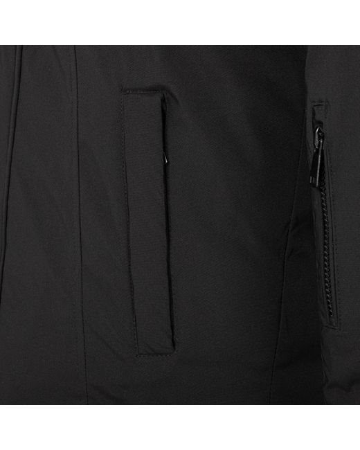Lee Cooper Black Quilted Padded Puffer Jacket for men