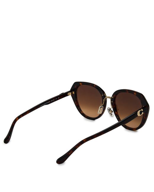 COACH Brown Round Sunglasses