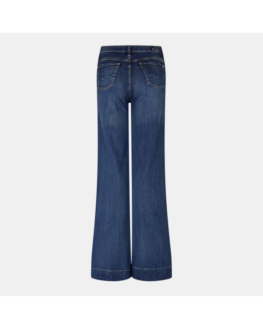 7 For All Mankind Blue Modern Dojo Bootcut Jeans