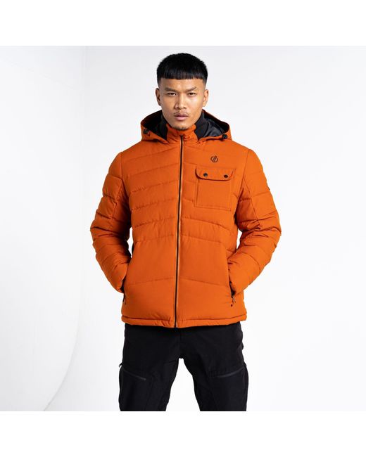 Dare 2b Orange Endless Iii Recycled Storm Waterproof Jacket for men