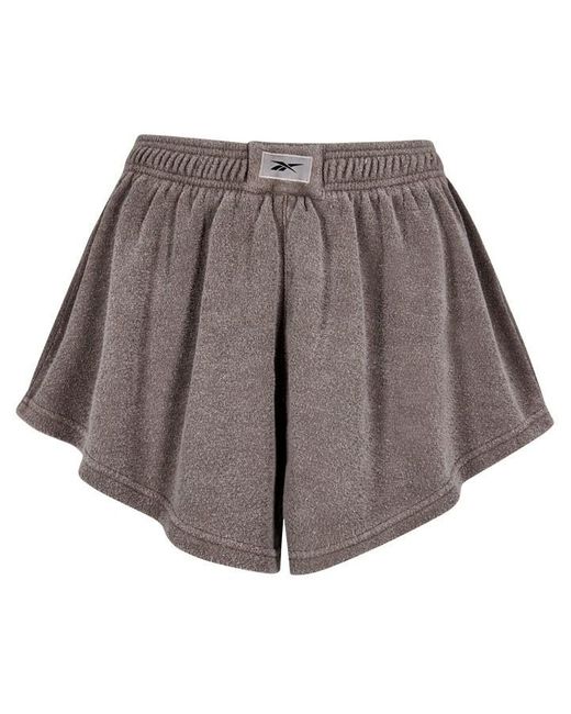 Reebok Brown S Cl Nd Terry Shorts Taupe Xs