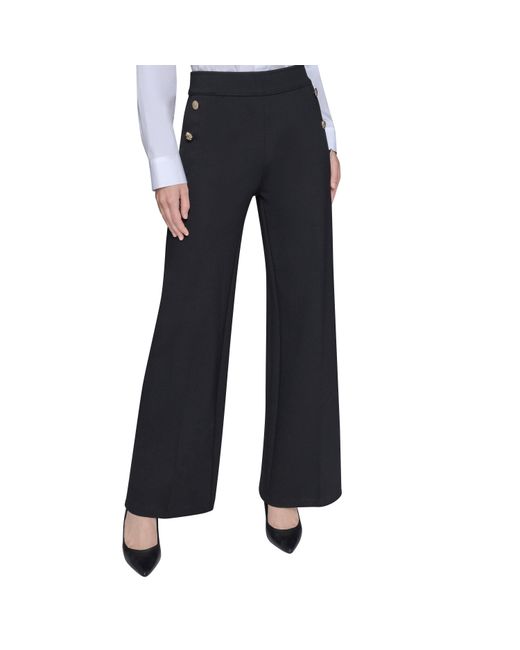 Karl Lagerfeld Blue Sportswear Wide Leg Trousers