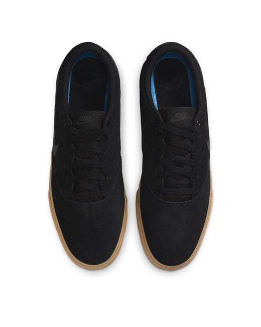Nike Blue Charge Low Suede Shoes for men