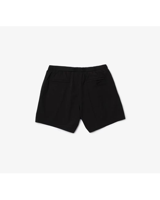 Lacoste Black Quick Drying Swim Shorts for men