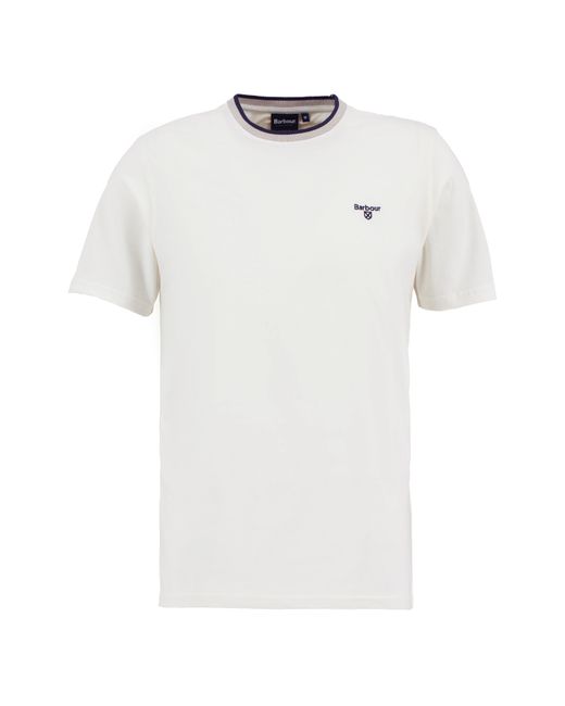 Barbour White Cornsay T-Shirt for men