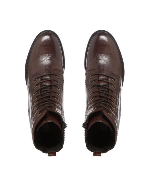 Dune Brown Prestone Ankle Boots