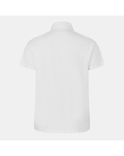 Castore White England Rugby Polo Shirt 2025 for men