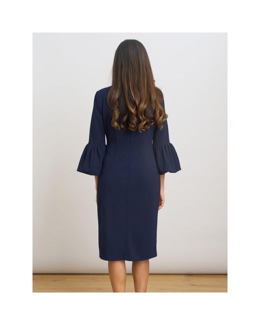 Gina Bacconi Blue Ivana Shift Dress