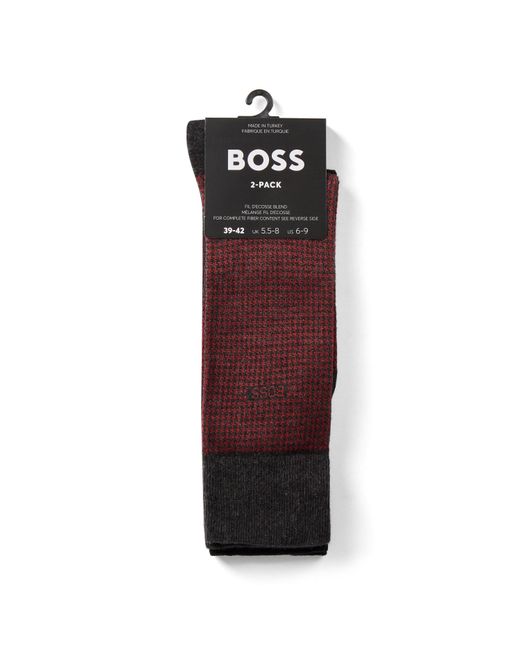 Boss Red 2P Houndstooth Mc 10257408 01 for men