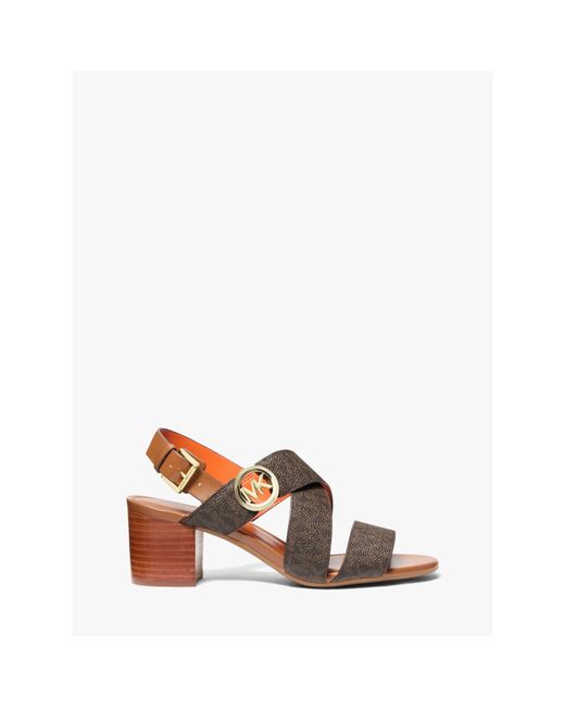 MICHAEL Michael Kors Brown Vera Wedge Heeled Sandals