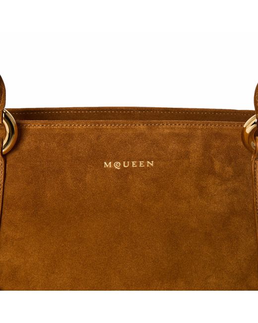 McQueen Brown Adults Alex Farringdon Top Handle Bag
