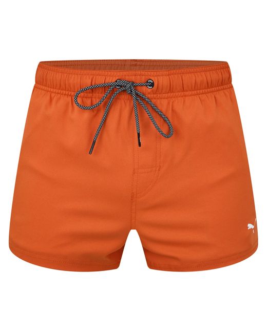 PUMA Orange Logo Shorts for men
