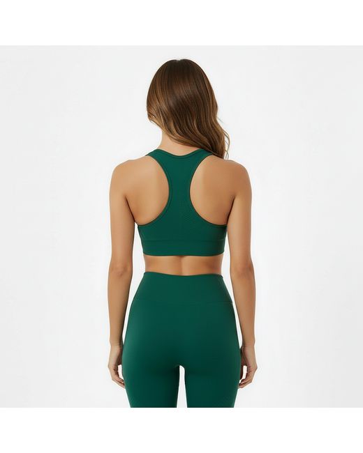 Usa Pro Green Up Seamless Crop Sports Bra