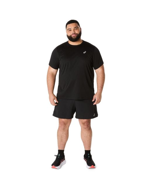 Asics Black Performance Running Shorts for men
