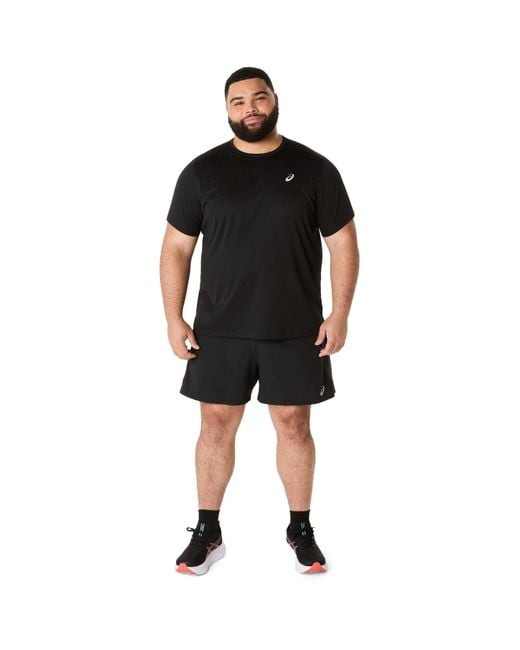 Asics Black Performance Running Shorts for men