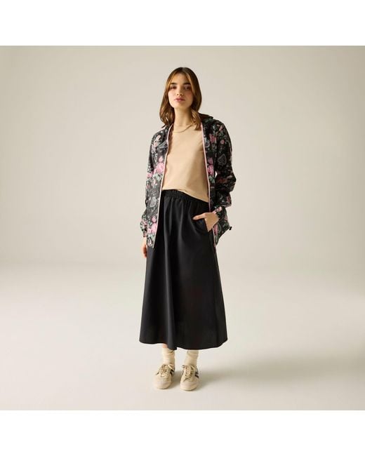 Regatta Black Cath Kidston Waterproof Pack It Jacket