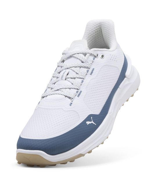 PUMA White Ignite Elevate X Spikeless Golf Shoes for men