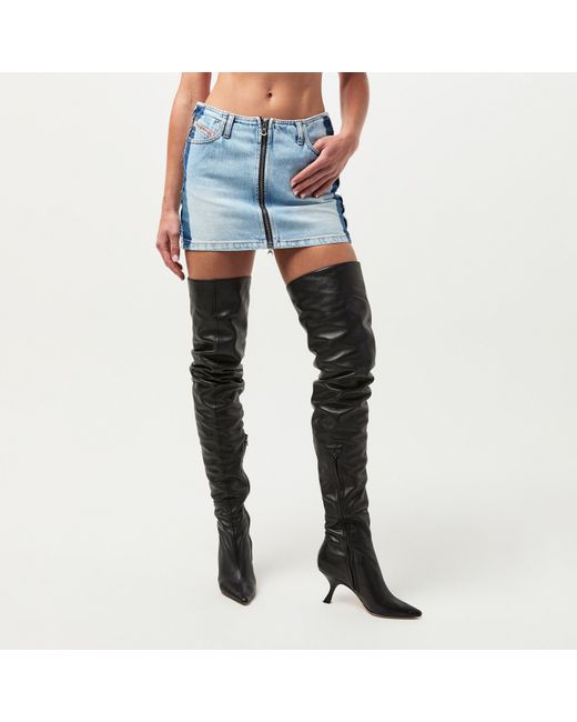 DIESEL Blue Mini Skirt