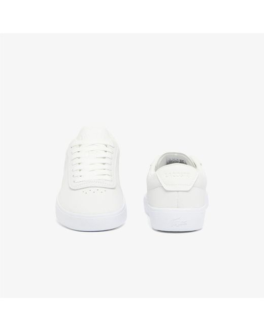 Lacoste White Baseshot Evo Trainers