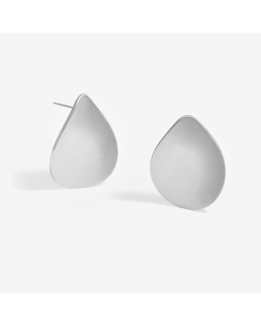 Jon Richard Metallic Plated Brushed Earrings