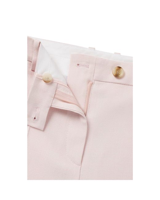 Boss Pink Terela Straight Leg Trousers