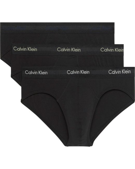 Calvin Klein Black 3 Pack Briefs for men