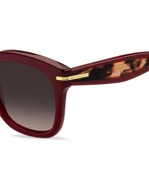 Boss Brown Square Round Sunglasses