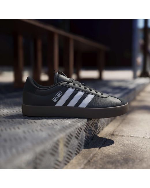 Adidas Black Vl Court 3.0 Shoes for men