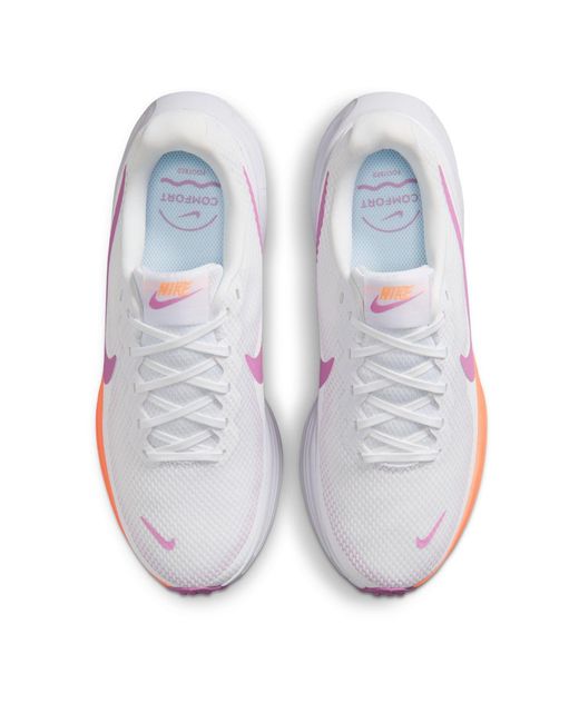 Nike White Revolution 8 Road Running Shoes