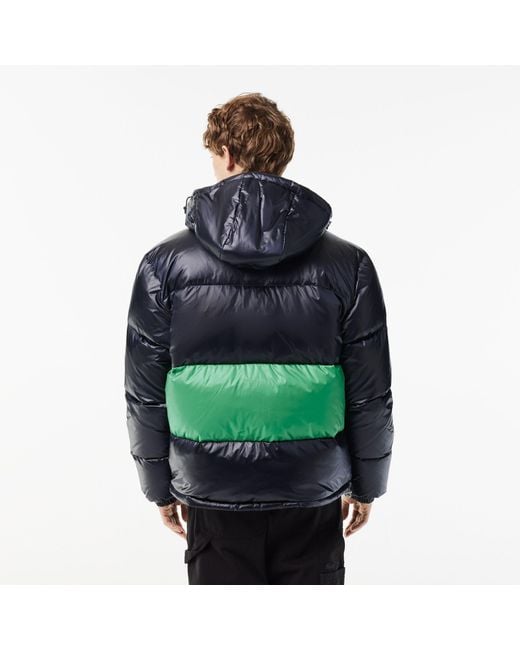 Lacoste Blue Reversible Puffer Jacket for men