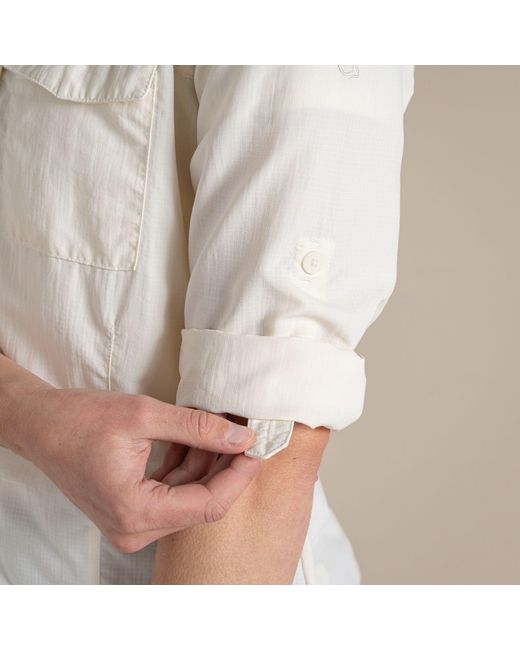 Craghoppers White Nosilife Adventure Iii Quick-Drying Shirt