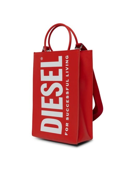 DIESEL Red Tote Bag
