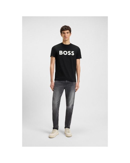 Boss Black Thinking 1 T-Shirt, Signature Logo for men