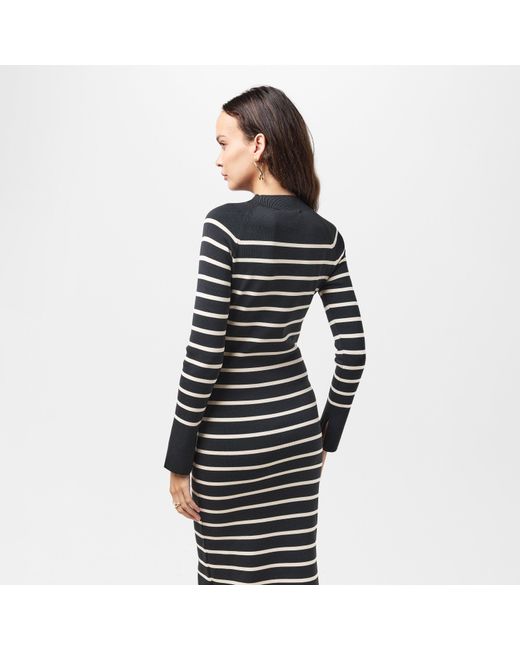 French Connection Black Milena Knitted Jumper Dress