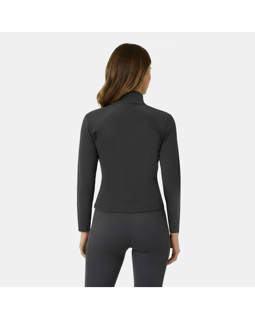 Usa Pro Black Training Zip Thru Long Sleeve Full Zip Reflective Performance Training Jacket