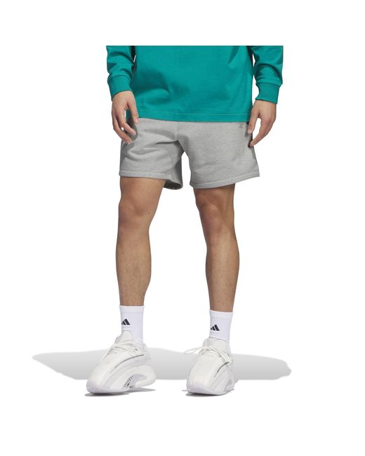 Adidas Gray Basketball Shorts for men