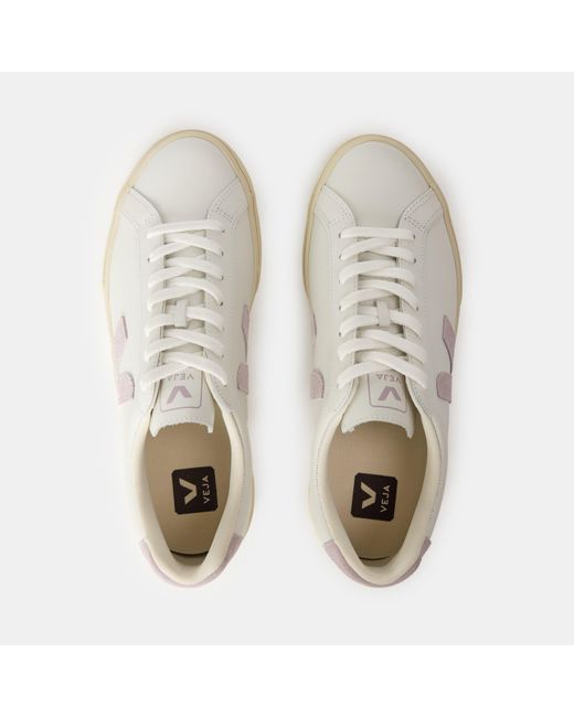 Veja White Esplar Leather Court Trainers